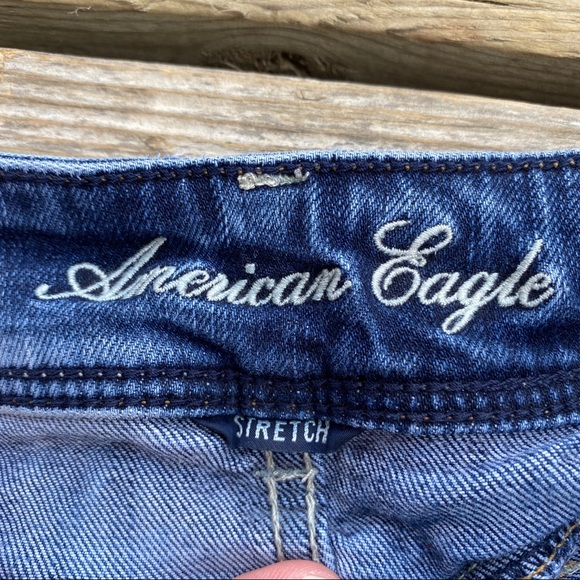 2/$30 || American Eagle Cut-Off Slim Boot Denim Shorts - Picture 2 of 5